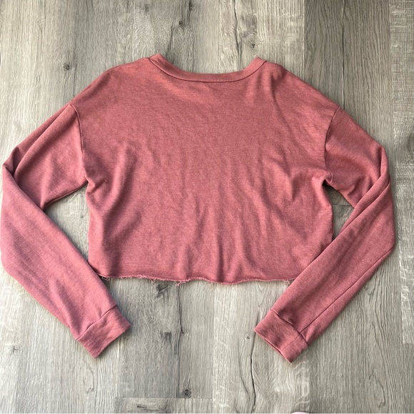 Lulus Dusty Rose Distressed Cropped
Sweatshirt - Womens - pink - Picture 8 of 9
